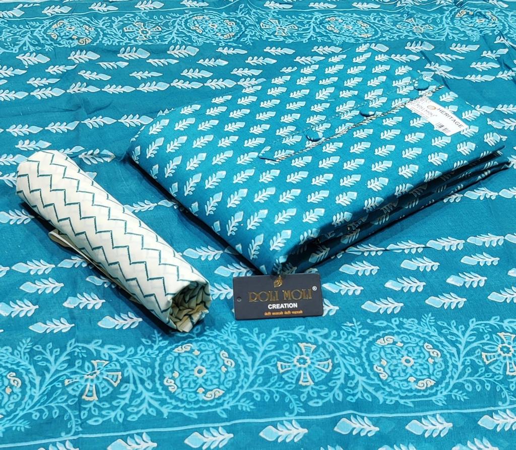Roli Moli Heritage 06 Casual Daily Wear Cotton Printed Dress Material Collection